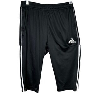 Adidas Primegreen Black White Training Capri Pants Women's‎ Size Large Athletic